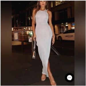 White Fox Boutique Sleek White Maxi Dress